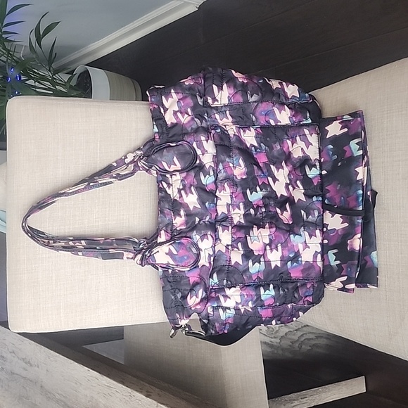 MARC by Marc Jacobs Pretty Nylon Eliz-A-Baby Diaper Bag, Black & Purple Multi - Picture 10 of 14